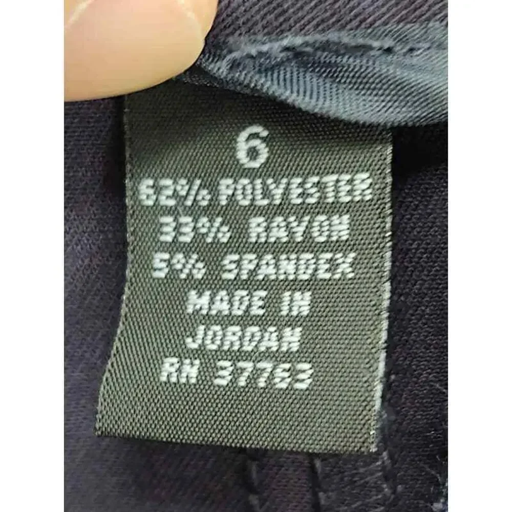 NWT Alfani everyday trouser navy blue in size 6 Work Casual - Picture 3 of 5